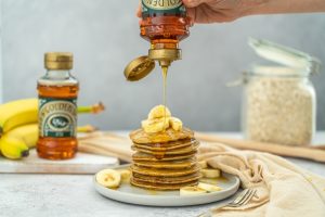 3 Ingredient Banana Pancakes T L Syrups   3 Ingredient Banana Pancakes 300x200 